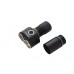 NIWALKER 18650 BATTERY EXTENSION TUBE & STAINLESS STEEL BLACK OXIDE POCKET CLIP FOR ETMINI V1 & V2