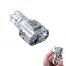 Niwalker ETmini NE6 Dual Head 3200lm EDC Flashlight siliver stone washing